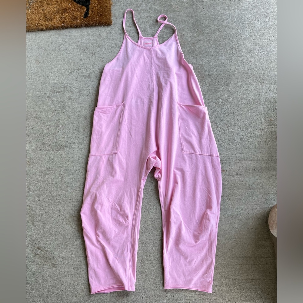 FP MOVEMENT free people baby pink petal pink hot shot onesie